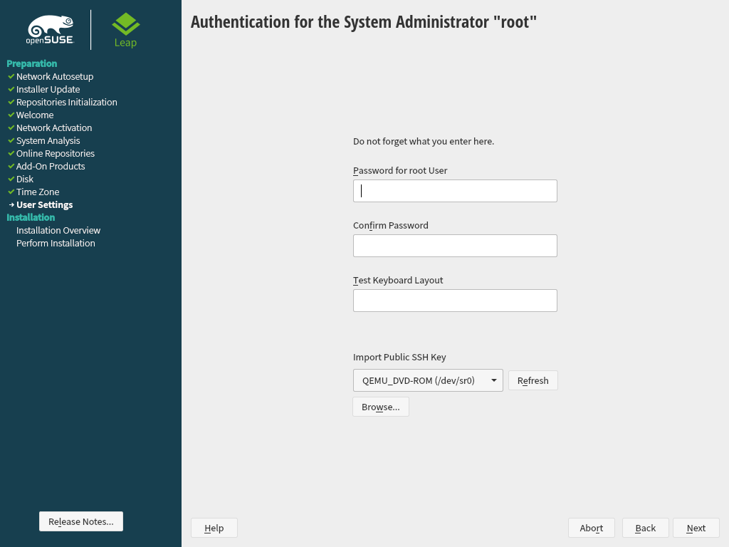Authentication for the System Administrator