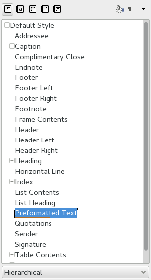 Styles and Formatting Window
