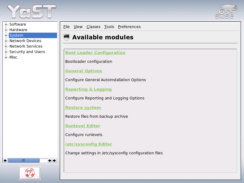 Configuration System